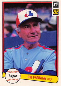 1982 Donruss #492 Jim Fanning MG VG Montreal Expos 