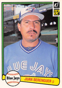 1982 Donruss #580 Juan Berenguer VG Toronto Blue Jays 