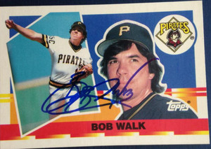 Bob Walk Autographed 1990 Topps Big #23