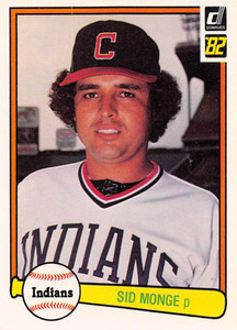 1982 Donruss #620 Sid Monge VG Cleveland Indians 