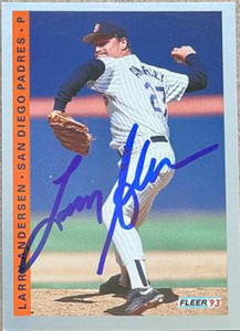 Larry Andersen Autographed 1993 Fleer #518