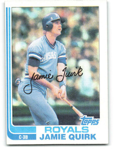 1982 Topps #173 Jamie Quirk VG Kansas City Royals 