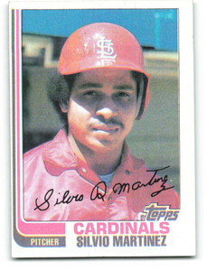 1982 Topps #181 Silvio Martinez VG St. Louis Cardinals 