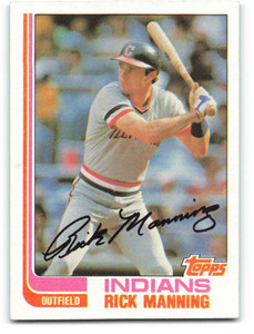 1983 Fleer #413 Rick Manning VG Cleveland Indians - Under the Radar Sports