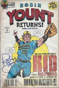 Robin Yount -  Pop Fly Pop Shop Daniel Jacob Horine Comic Book Art LE/435