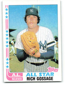1982 Topps #557 Rich Gossage AS VG New York Yankees 