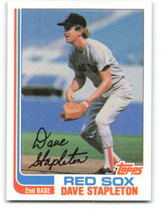 1982 Topps #589 Dave Stapleton VG Boston Red Sox 