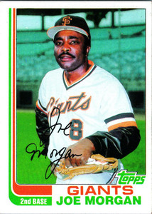 1982 Topps #754 Joe Morgan VG San Francisco Giants 