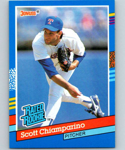 1991 Donruss #42 Scott Chiamparino RR VG Texas Rangers 