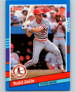 1991 Donruss #71 Todd Zeile VG St. Louis Cardinals 