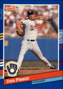 1991 Donruss #104 Dan Plesac VG Milwaukee Brewers 