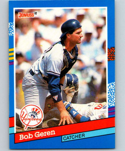 1991 Donruss #114 Bob Geren VG New York Yankees 