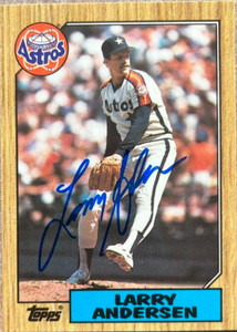 Larry Andersen Autographed 1987 Topps Tiffany #503