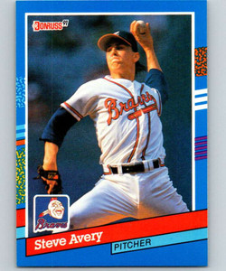 1991 Donruss #187 Steve Avery UER VG Atlanta Braves 