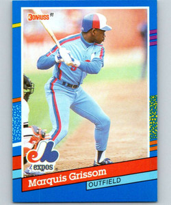 1991 Donruss #307 Marquis Grissom UER VG Montreal Expos 