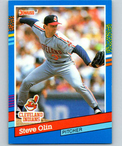1991 Donruss #339 Steve Olin VG Cleveland Indians 