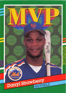 1991 Donruss #408 Darryl Strawberry MVP VG New York Mets 
