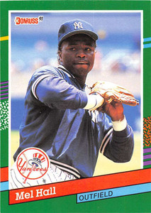 1991 Donruss #442 Mel Hall VG New York Yankees 