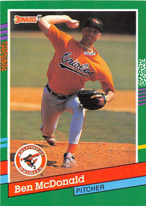 1991 Donruss #485 Ben McDonald VG Baltimore Orioles 