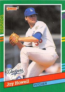 1991 Donruss #486 Jay Howell VG Los Angeles Dodgers 