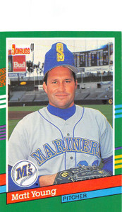 1991 Donruss #493 Matt Young VG Seattle Mariners 