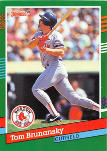 1991 Donruss #513 Tom Brunansky VG Boston Red Sox 
