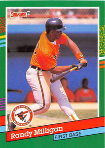 1991 Donruss #542 Randy Milligan VG Baltimore Orioles 