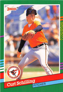 1991 Donruss #556 Curt Schilling VG Baltimore Orioles 
