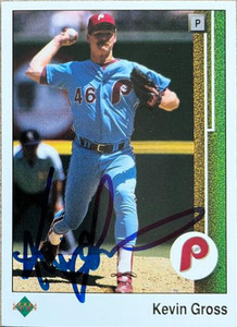 Kevin Gross Autographed 1989 Upper Deck #31 Philadelphia Phillies Card