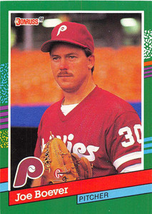 1991 Donruss #578 Joe Boever VG Philadelphia Phillies 