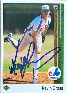 Kevin Gross Autographed 1989 Upper Deck #719 Montreal Expos Card 