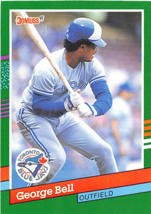 1991 Donruss #642 George Bell VG Toronto Blue Jays 