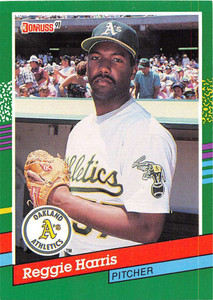1991 Donruss #704 Reggie Harris VG Oakland Athletics 