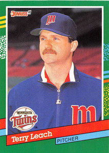 1991 Donruss #715 Terry Leach VG Minnesota Twins 