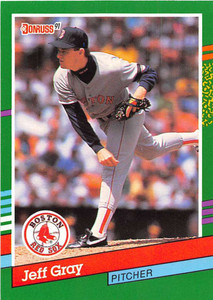 1991 Donruss #721 Jeff Gray VG RC Rookie Boston Red Sox 
