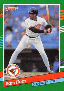 1991 Donruss #733 Sam Horn VG Baltimore Orioles 