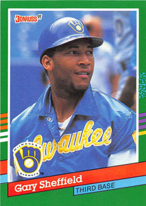 1991 Donruss #751 Gary Sheffield VG Milwaukee Brewers 