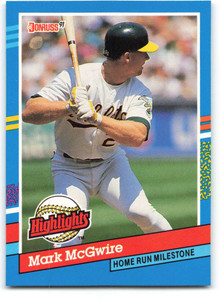 1991 Donruss Bonus Cards #BC9 Mark McGwire NM-MT Oakland Athletics 