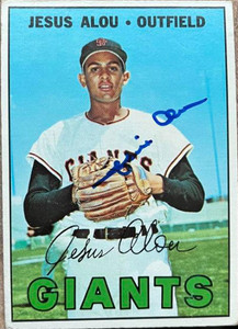 SOLD 121147 Jesus Alou Autographed 1967 Topps #332