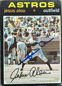 Jesus Alou Autographed 1971 Topps #337