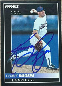Kenny Rogers Autographed 1992 Pinnacle #482