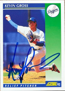 Kevin Gross Autographed 1992 Score #34