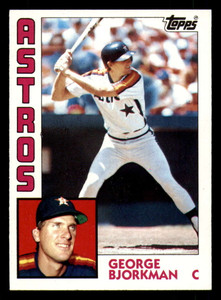 1984 Topps #116 George Bjorkman VG RC Rookie Houston Astros 