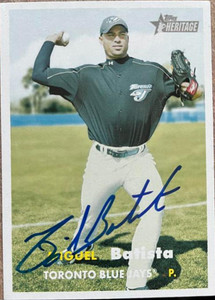 Miguel Batista Autographed 2006 Topps Heritage #66
