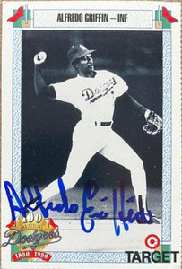 Enos Cabell Autographed 1990 Target Los Angeles Dodgers #98