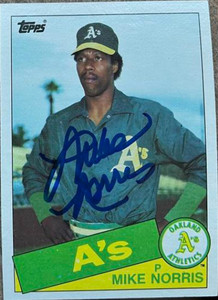 Mike Norris Autographed 1985 Topps #246
