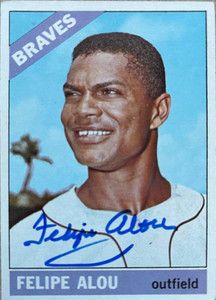 Felipe Alou Autographed 1966 Topps #96 Atlanta Braves Card