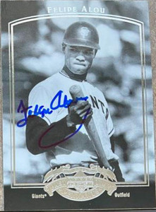 Felipe Alou Autographed 2005 UD Past Time Pennants #41 San Francisco Giants Card 