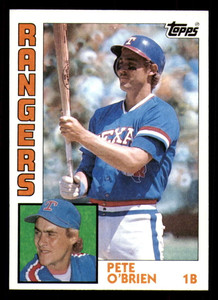 1984 Topps #534 Pete O'Brien VG RC Rookie Texas Rangers 