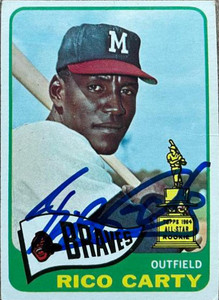 Rico Carty Autographed 1965 Topps #305